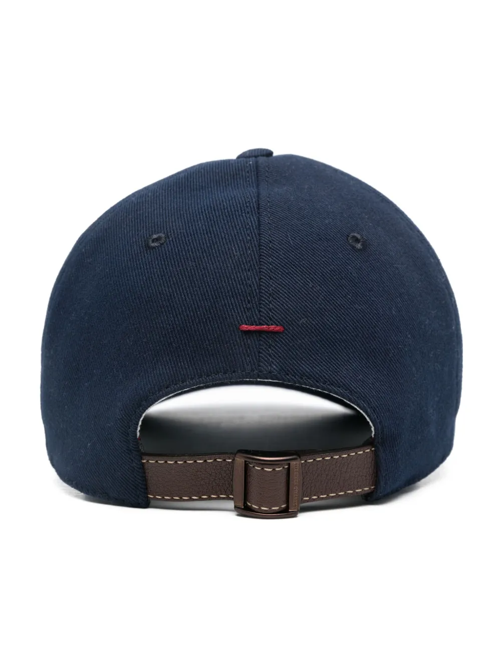 Brunello Cucinelli logo-embroidered baseball cap - Blauw