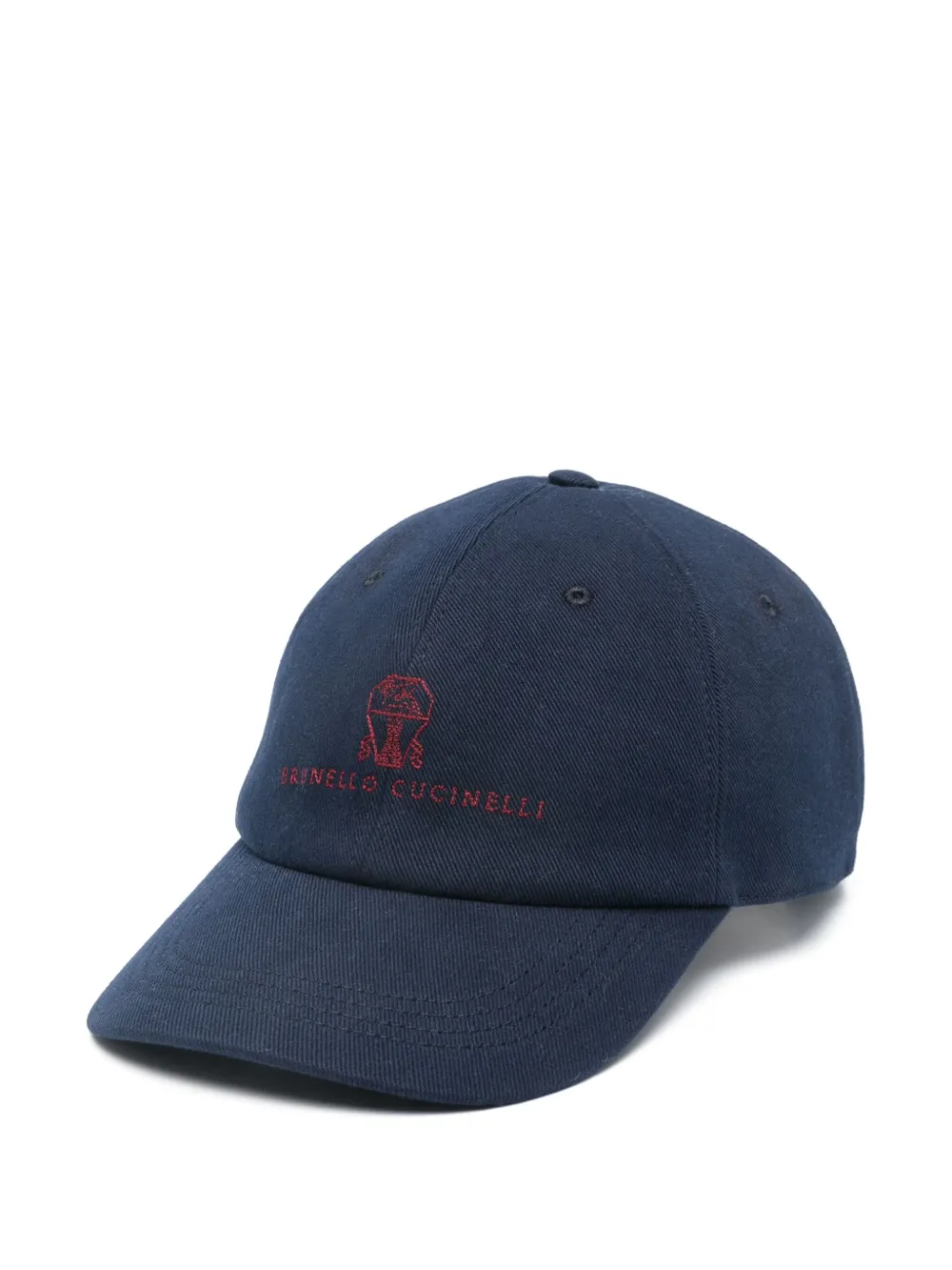 Brunello Cucinelli logo-embroidered baseball cap | Blue | Image 1