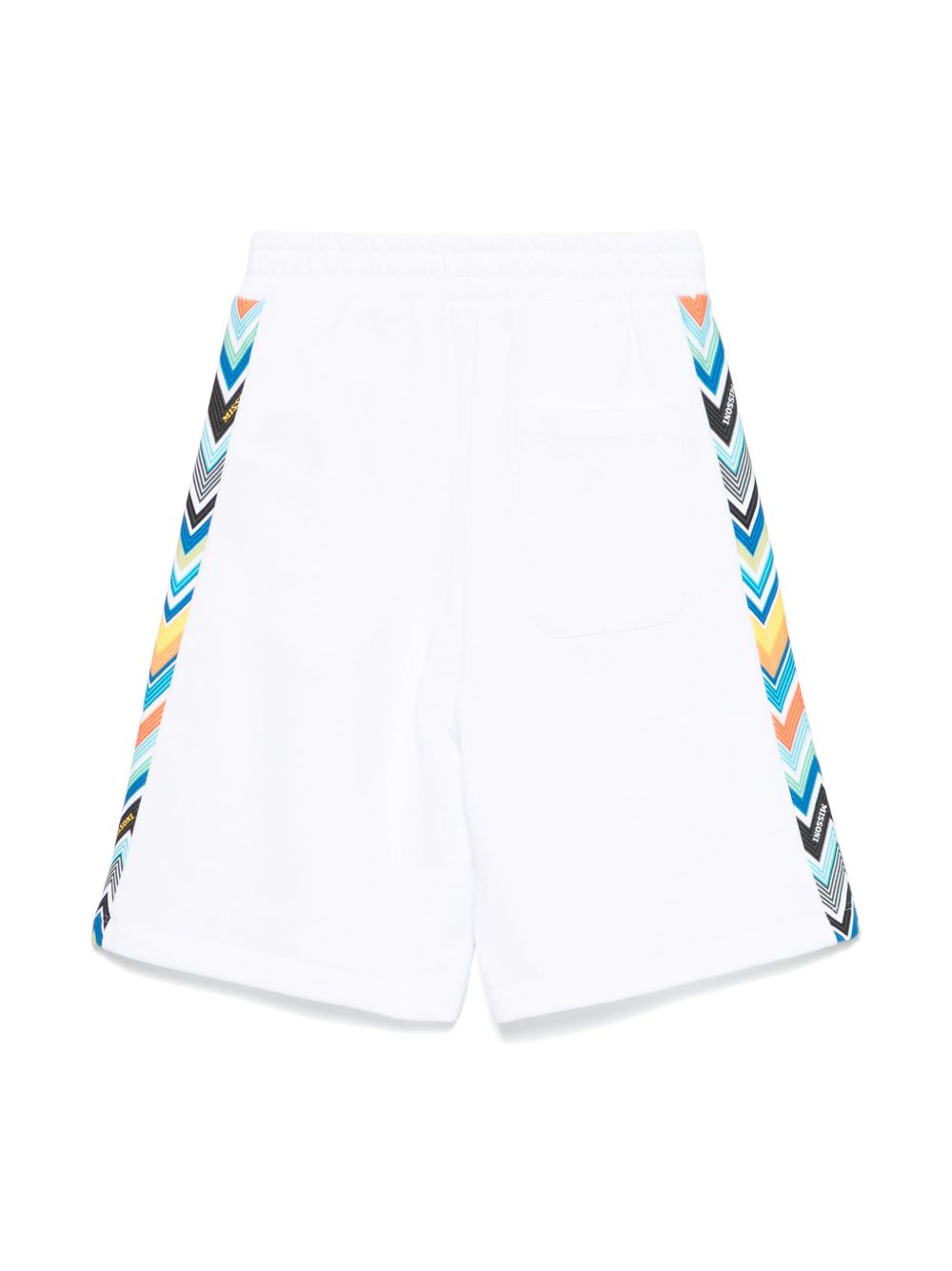 Missoni Kids Trainingsshorts met zigzag-print - Wit