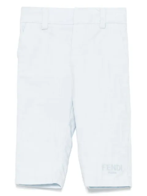 Fendi Kids pantalones con motivo en jacquard