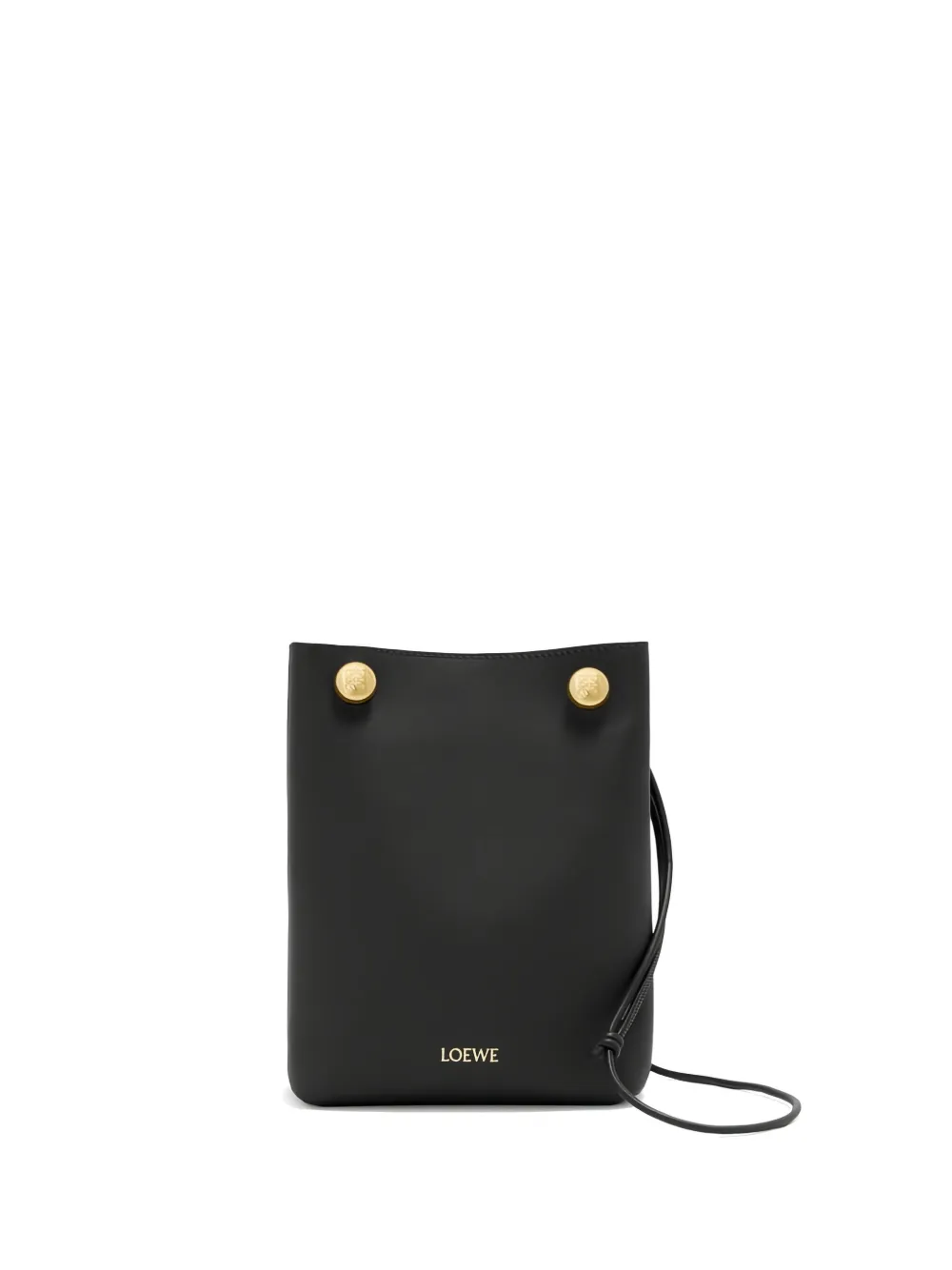 Loewe Pebble Clutch Bag In Black