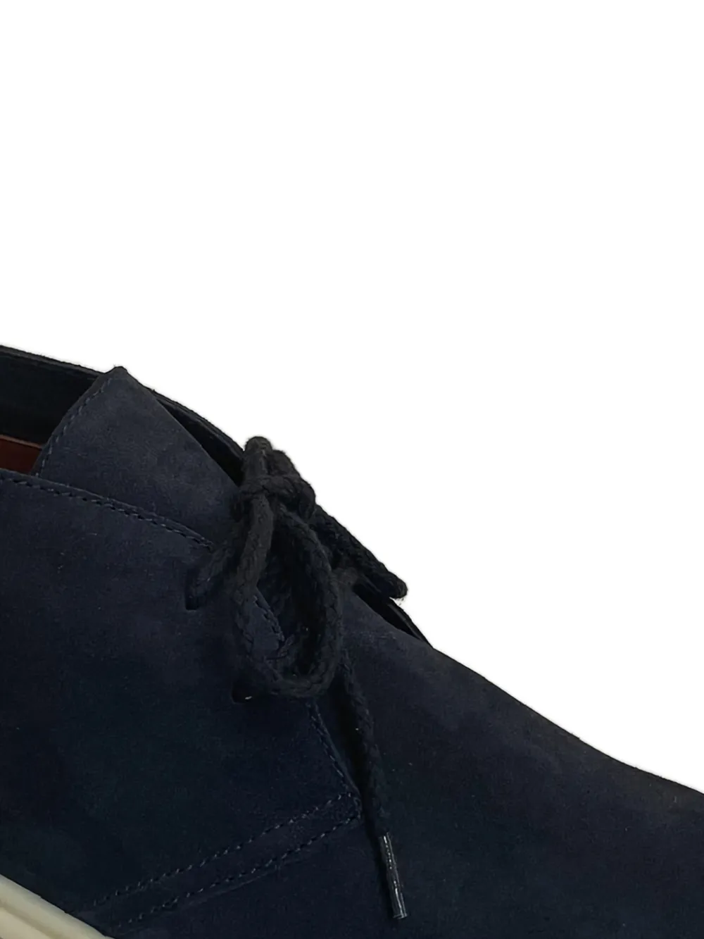 Loro Piana suede lace-up boots Blue