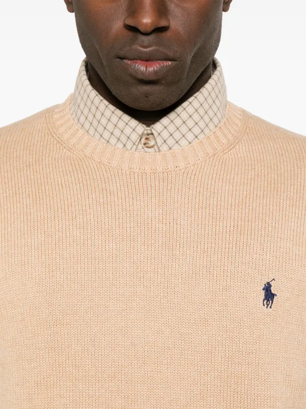 Polo by Ralph Lauren ベージュセーター Polo Ralph Lauren crew-neck Sweater | Neutrals | FARFETCH