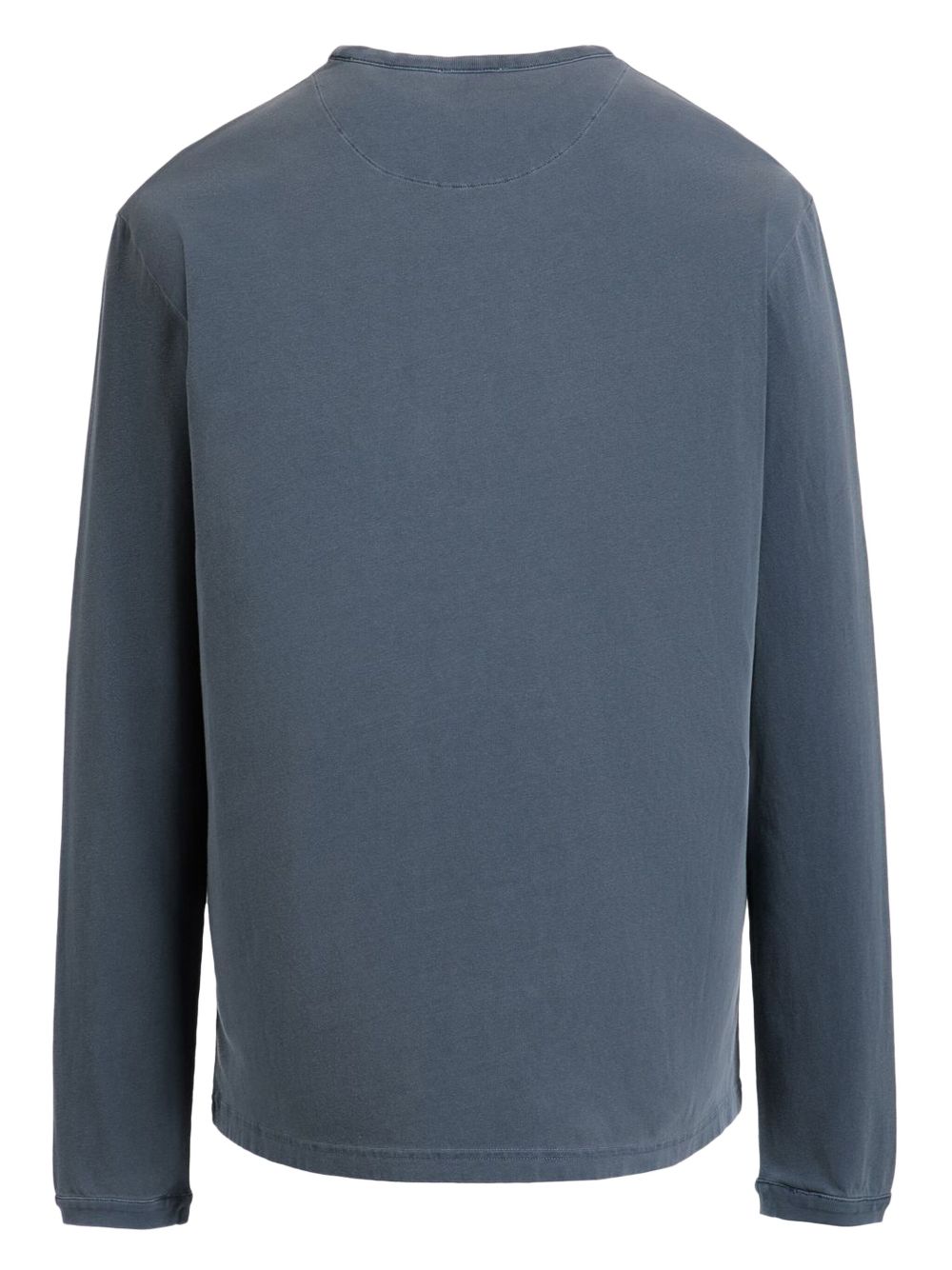 Bally logo patch long-sleeve t-shirt - Blauw