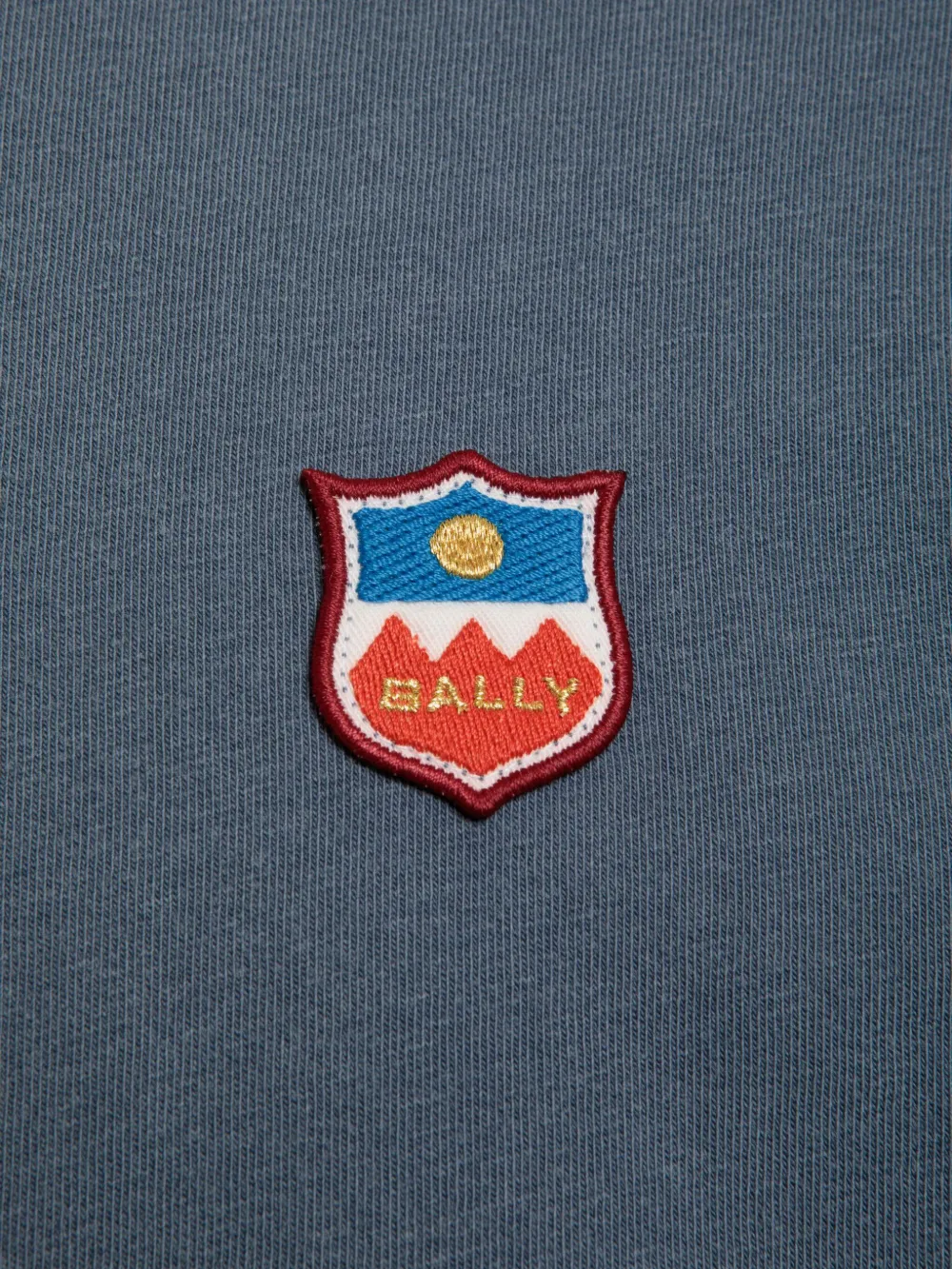 Bally T-shirt met logopatch en lange mouwen Blauw