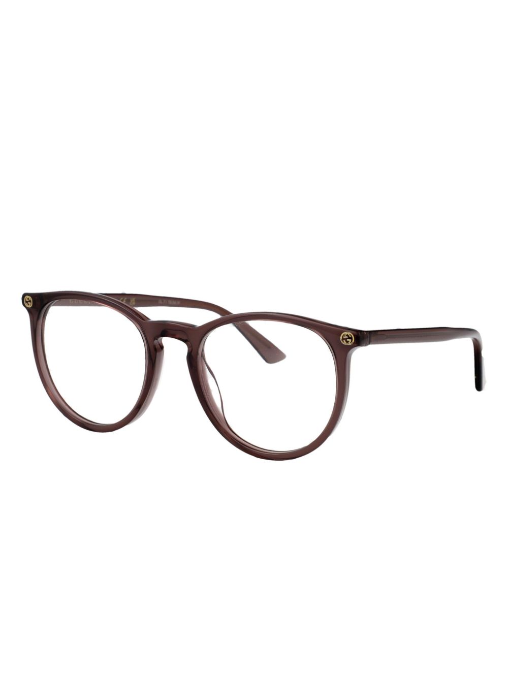 Gucci Eyewear Bril met rond montuur - Bruin