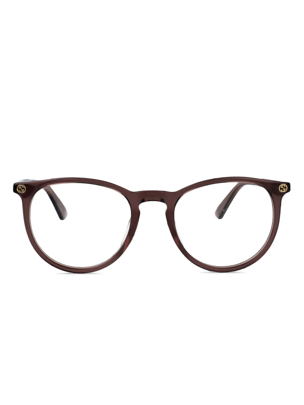 Gucci Eyewear round-frame glasses | Brown | Image 1