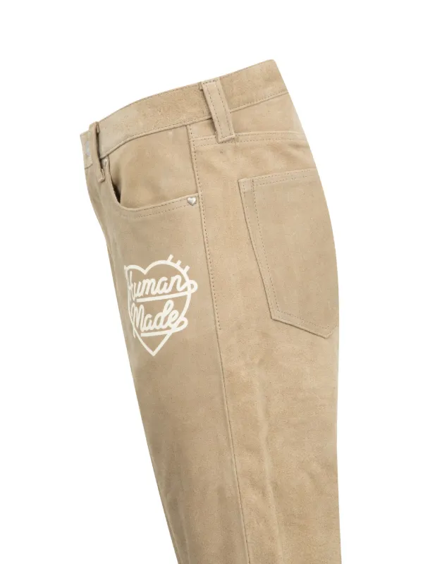 Human Made Leather Trousers | Neutrals | FARFETCH