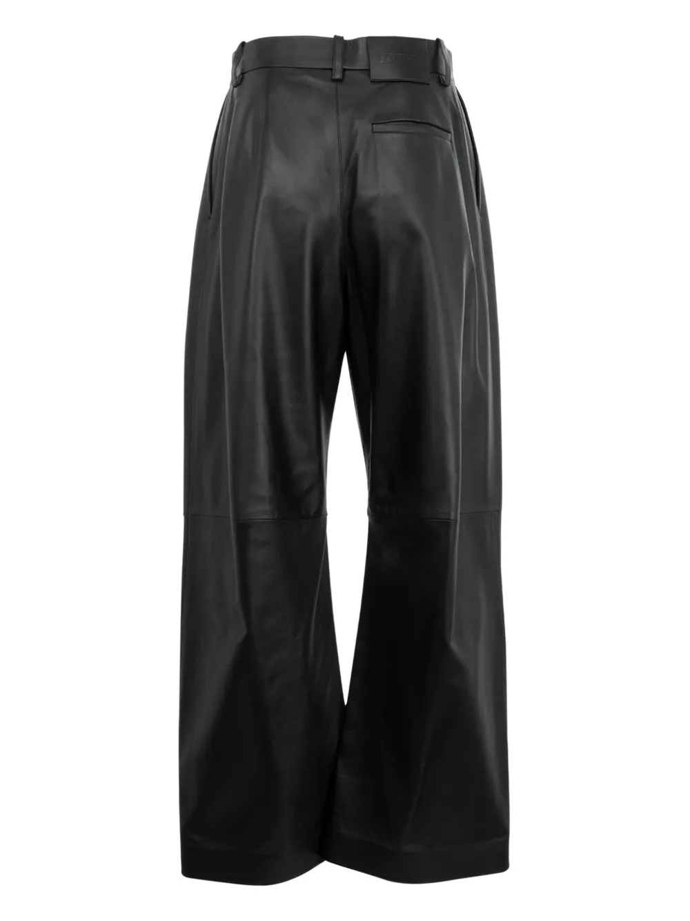 LOEWE leather palazzo pants - Zwart