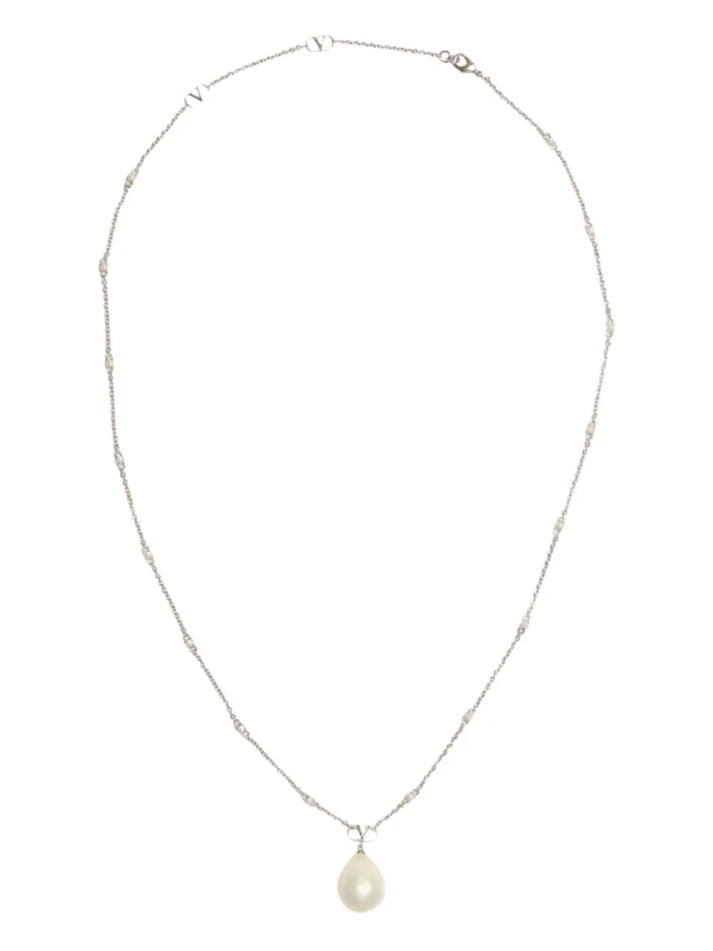 Valentino Garavani VLogo necklace - Silber