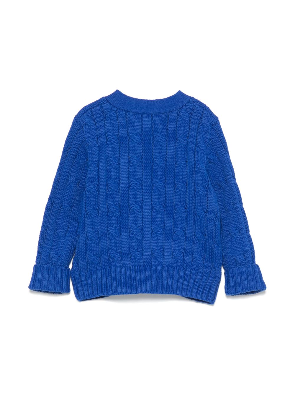 POLO RALPH LAUREN KIDS cable-knit cardigan - Blue