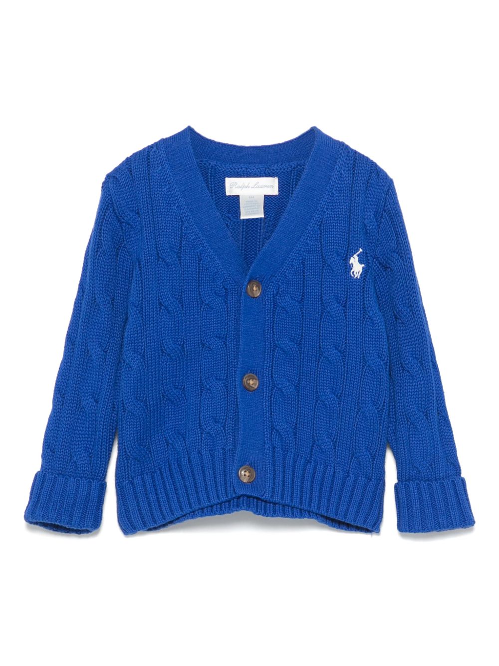 POLO RALPH LAUREN KIDS cable-knit cardigan - Blue