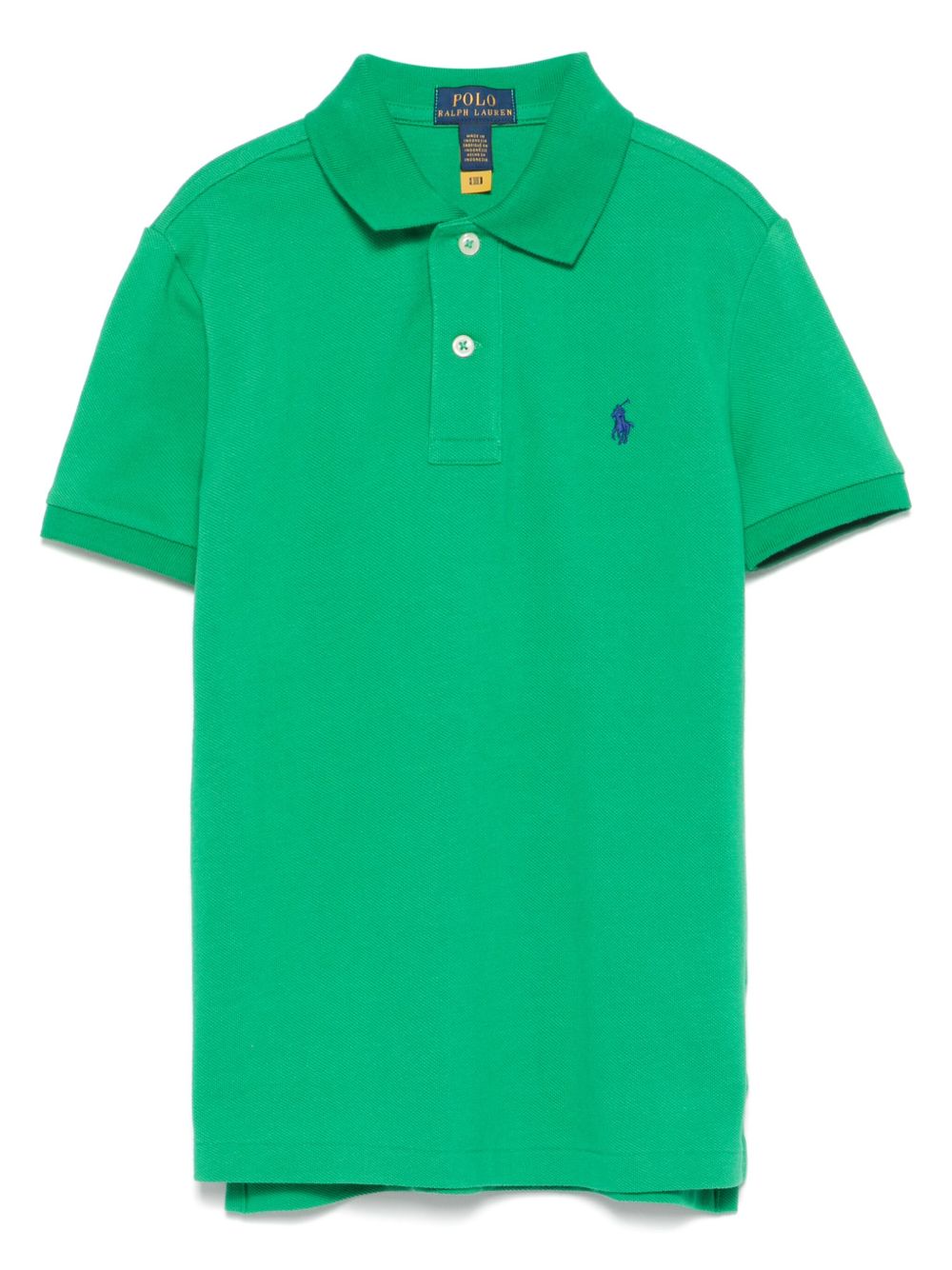 POLO RALPH LAUREN KIDS piqué-weave polo shirt - Green