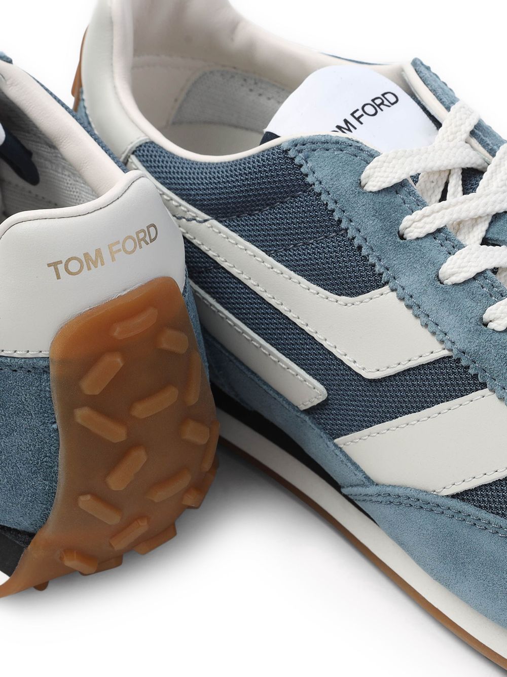 TOM FORD logo-print sneakers Blue