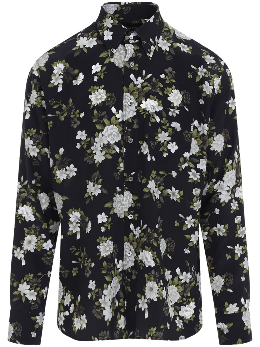 floral-print shirt