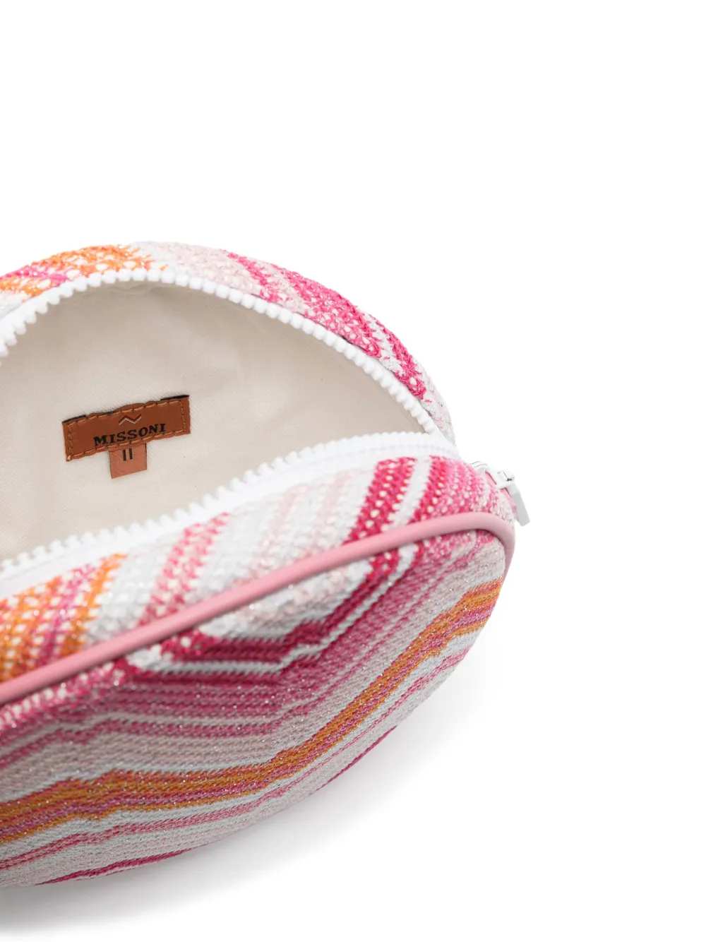Missoni Kids Schoudertas met chevron patroon Roze