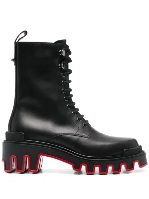 国内完売*ChristianLouboutin*Dune Trott Alta ローブーツ Christian Louboutin Dune Trott Alta Boots | Black | FARFETCH