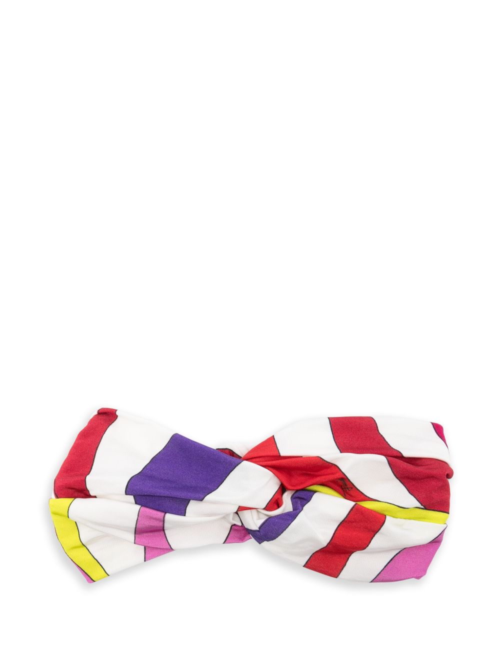 PUCCI Junior Haarband met Onde-print Wit