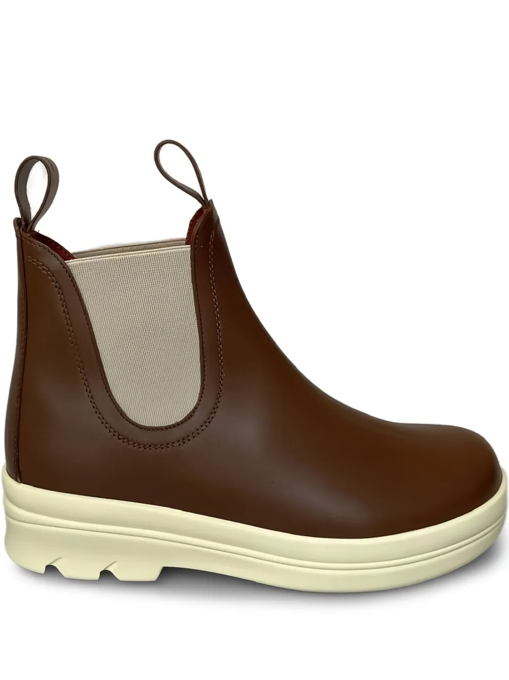 Loro Piana Lakeside leather chelsea boots Brown