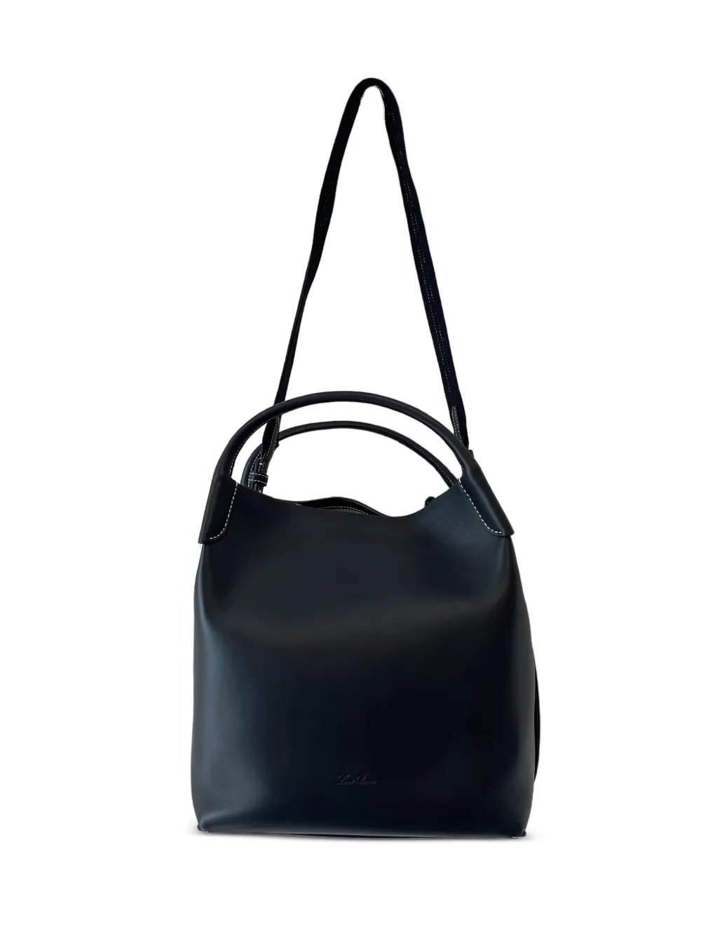 Loro Piana Bale shopper met dubbele handgreep - Zwart
