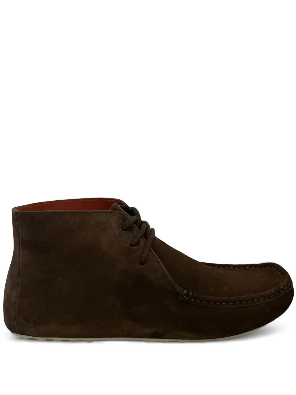lace-up dot-sole desert boots