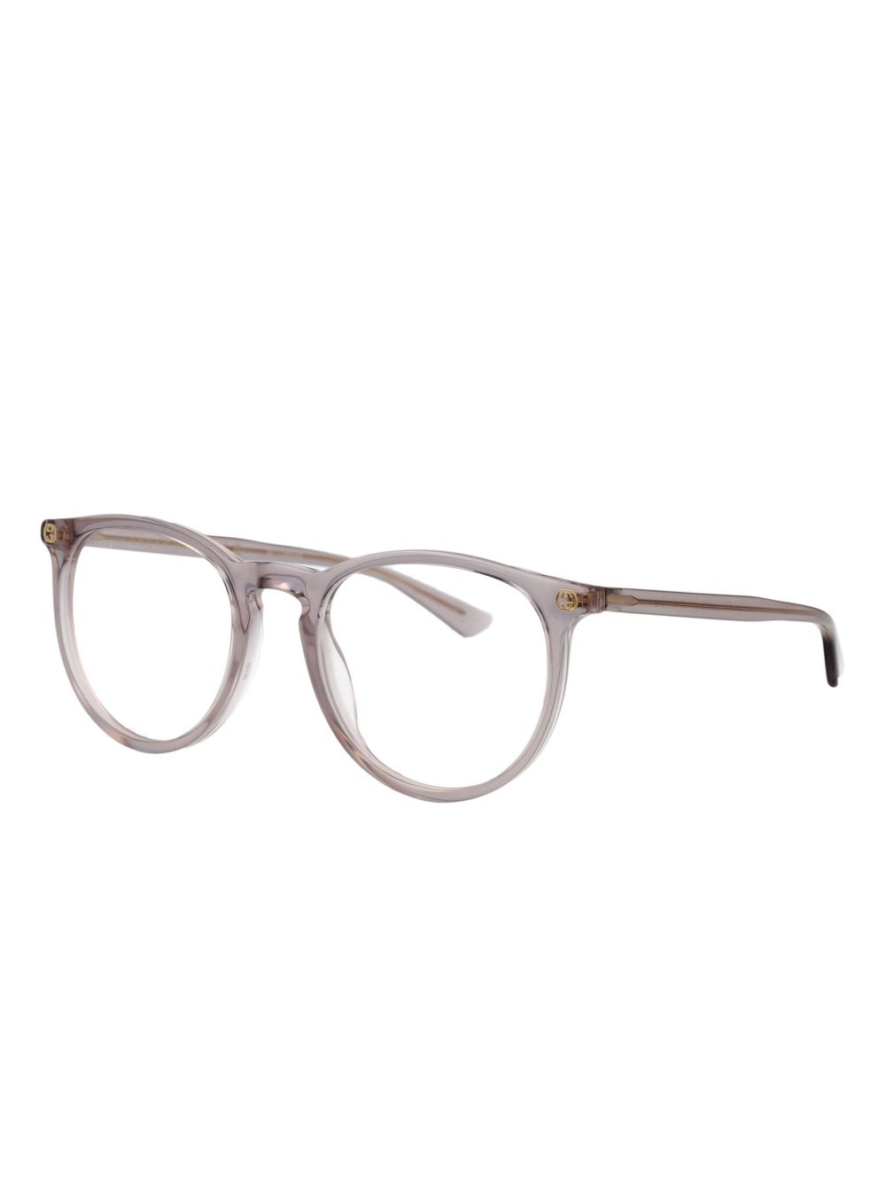 Gucci Eyewear Bril met rond montuur - Grijs