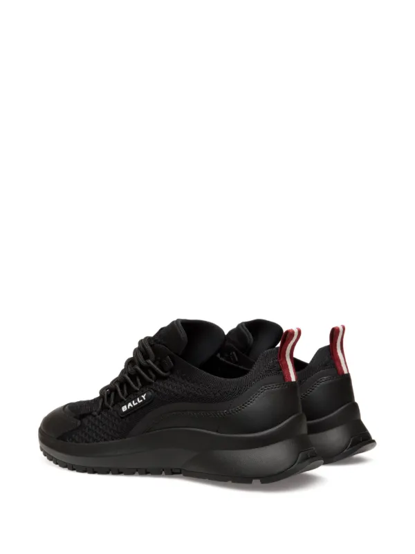 【25SS NEW】BALLY_men / Outline レザー スニーカー / Black Bally Outline Sneakers | Black | FARFETCH