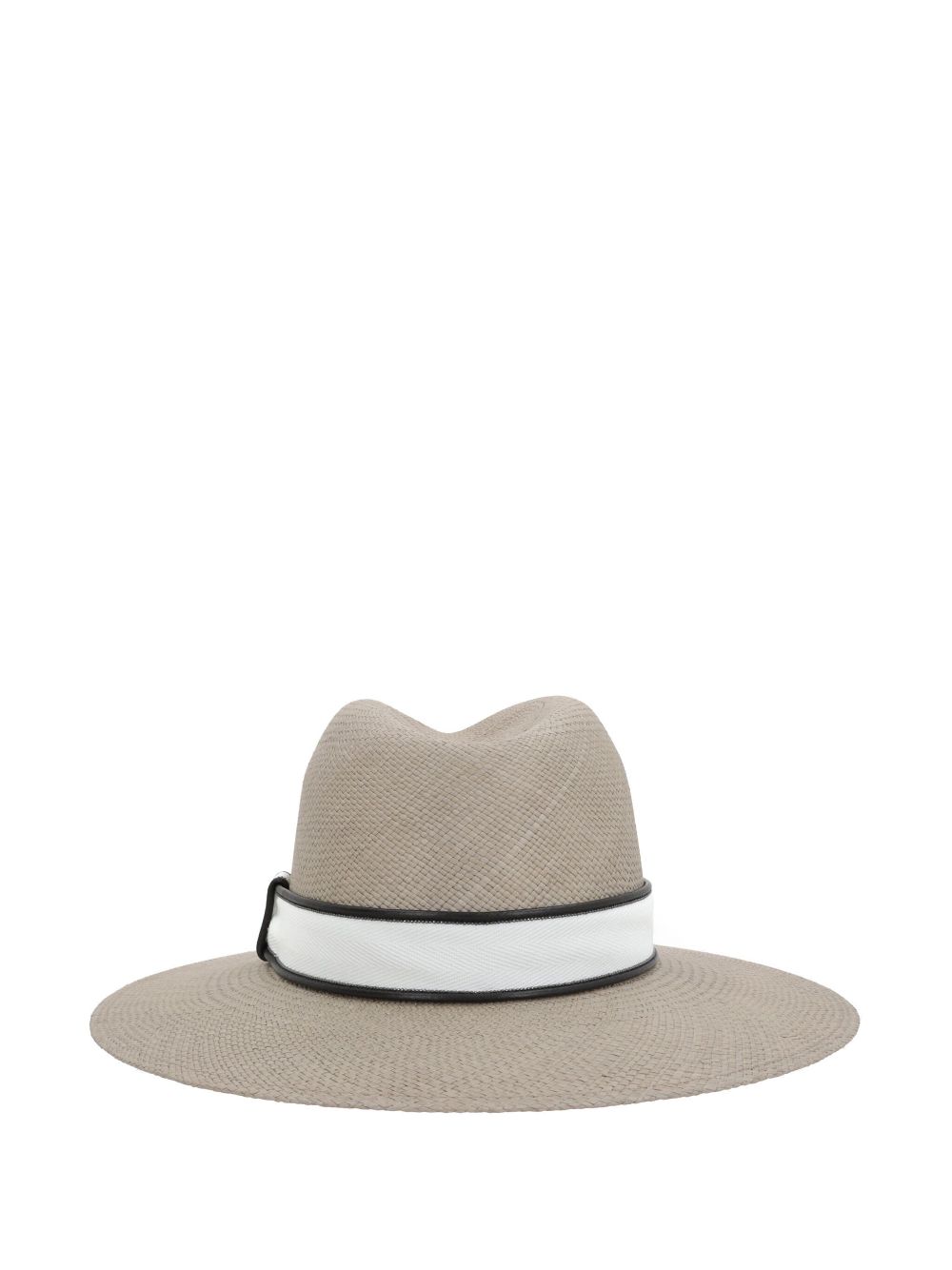 Brunello Cucinelli woven fedora hat - Beige