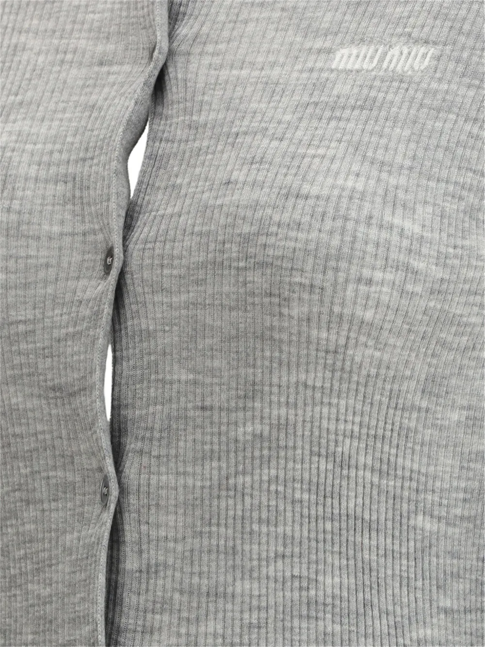 Miu Vest met polokraag Grijs