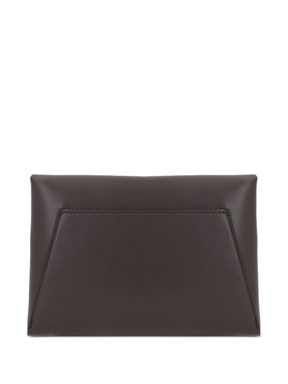 Brunello Cucinelli Duo leather clutch bag - Brown