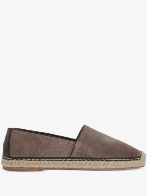 Brunello Cucinelli piping-detail suede espadrilles