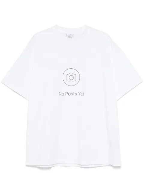 VETEMENTS تيشيرت بطبعة No Posts Yet