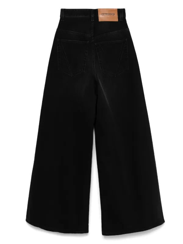 Black Baggy Jeans by VETEMENTS on Sale
