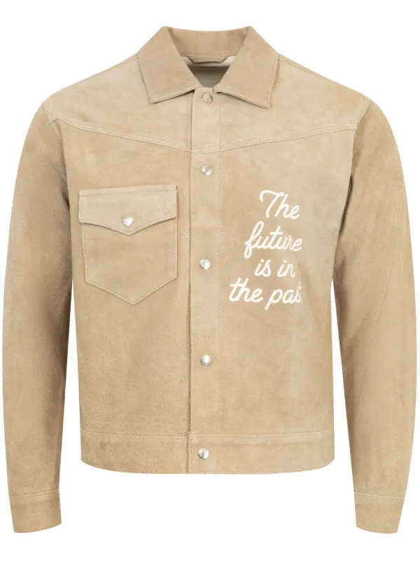 ジャケット・アウター HUMAN MADE SUEDE LEATHER JACKET Human Made Logo Suede Jacket | Neutrals | FARFETCH