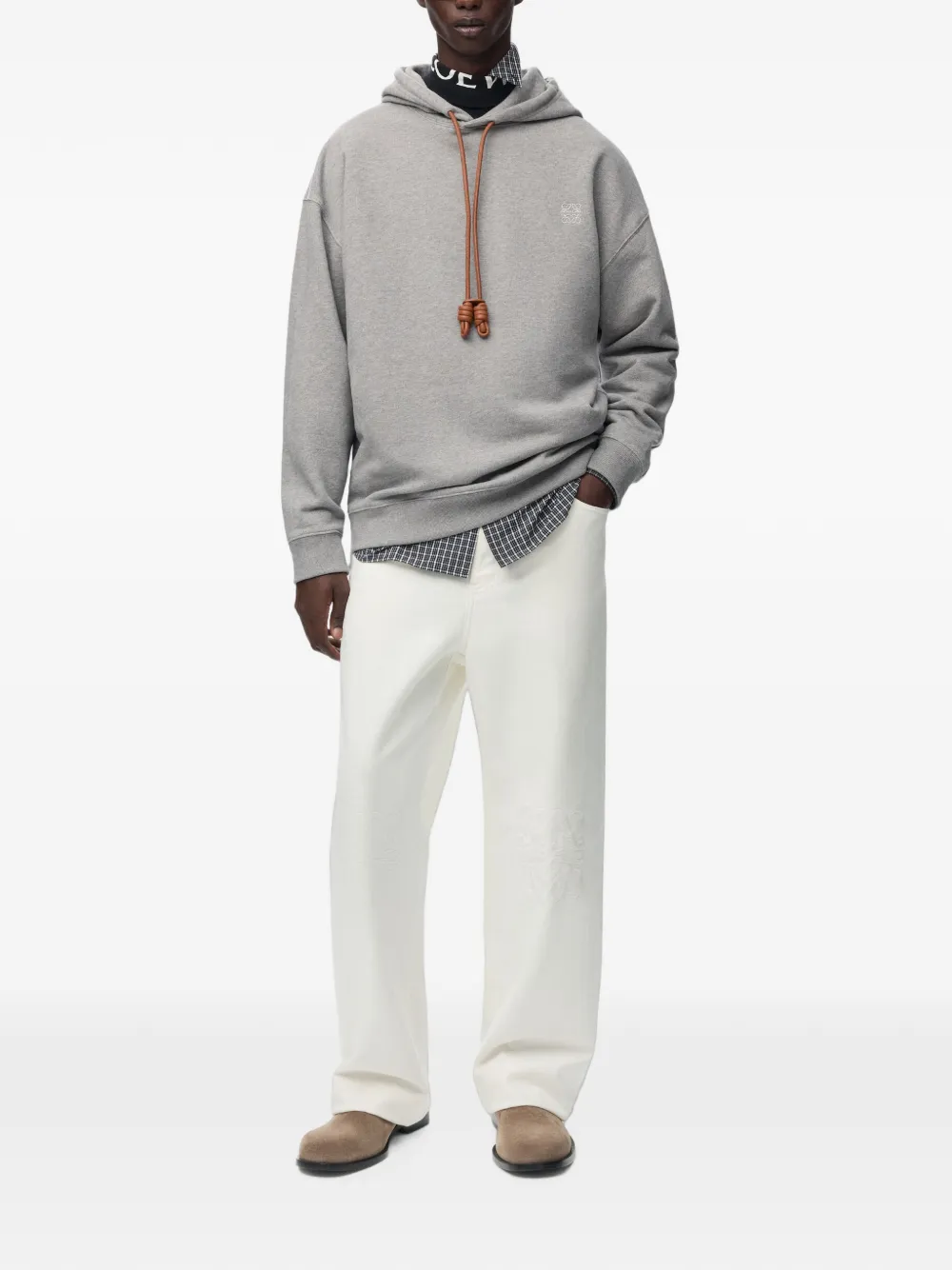 LOEWE Katoenen hoodie Grijs