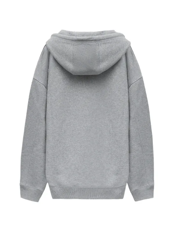 LOEWE Relaxed Fit Hoodie In Cotton | Grey | FARFETCH
