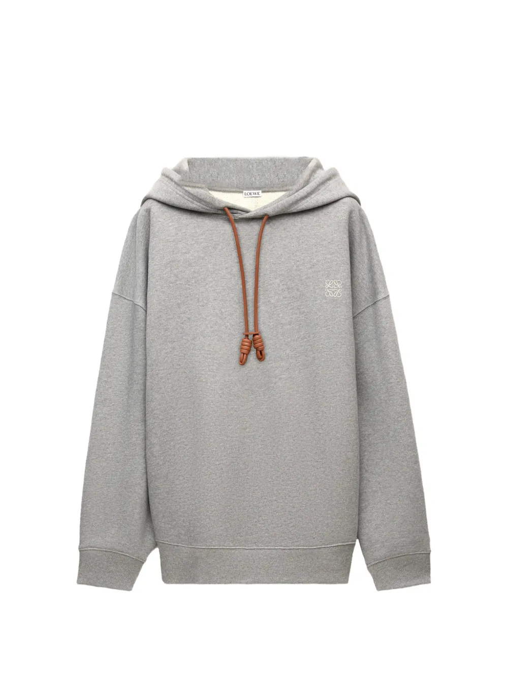 LOEWE Felpa in cotone con cappuccio - Grigio