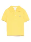 POLO RALPH LAUREN KIDS piqué-weave polo shirt - Yellow