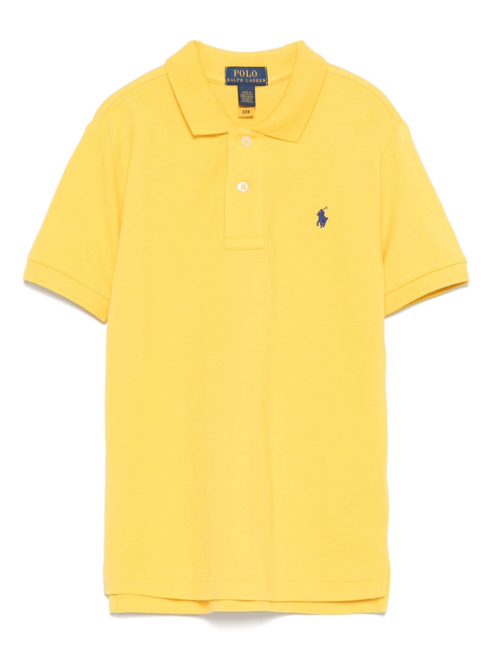 POLO RALPH LAUREN KIDS piqué-weave polo shirt - Yellow