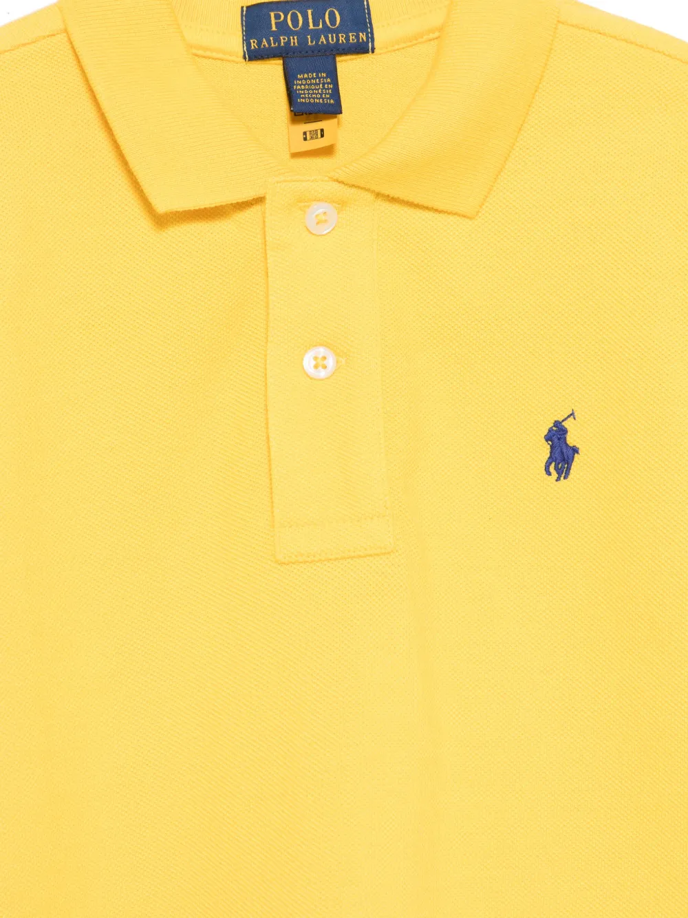 POLO RALPH LAUREN KIDS Piqué poloshirt Geel