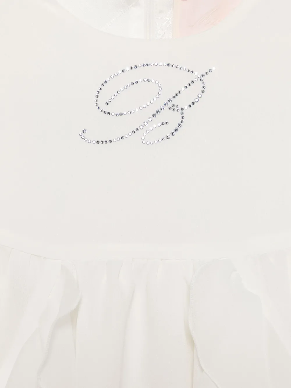 Miss Blumarine Jurk verfraaid met kristallen Wit