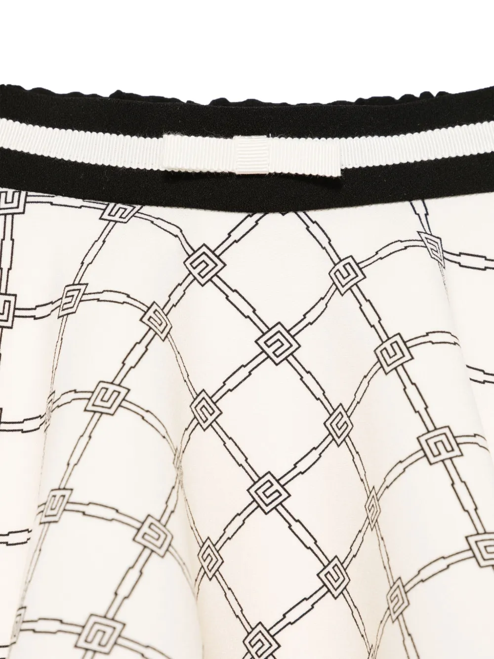 Elisabetta Franchi La Mia Bambina Rok met monogram-patroon Beige
