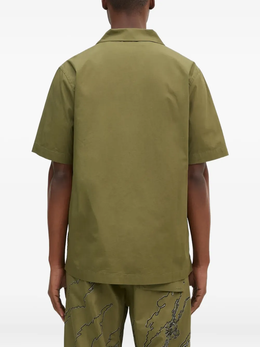 Maharishi Overhemd met geborduurde draak Groen
