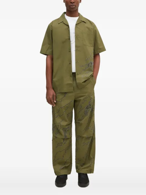 Maharishi dragon-embroidered short-sleeve shirt