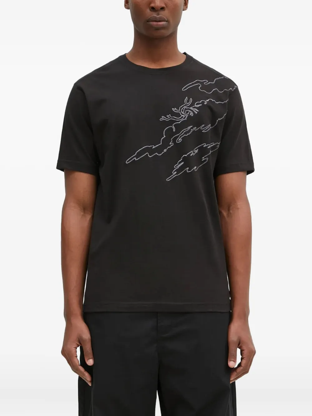 Maharishi Sparse Bonsai T-shirt Zwart