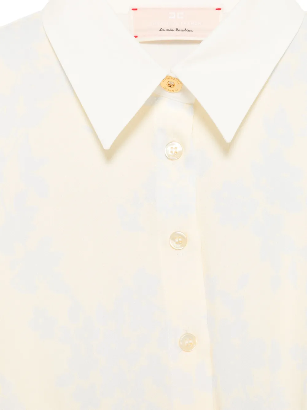 Elisabetta Franchi La Mia Bambina Shirt met bloemenprint Geel