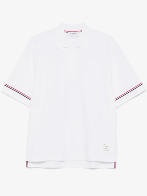 Thom Browne polo en coton à rayures tricolores