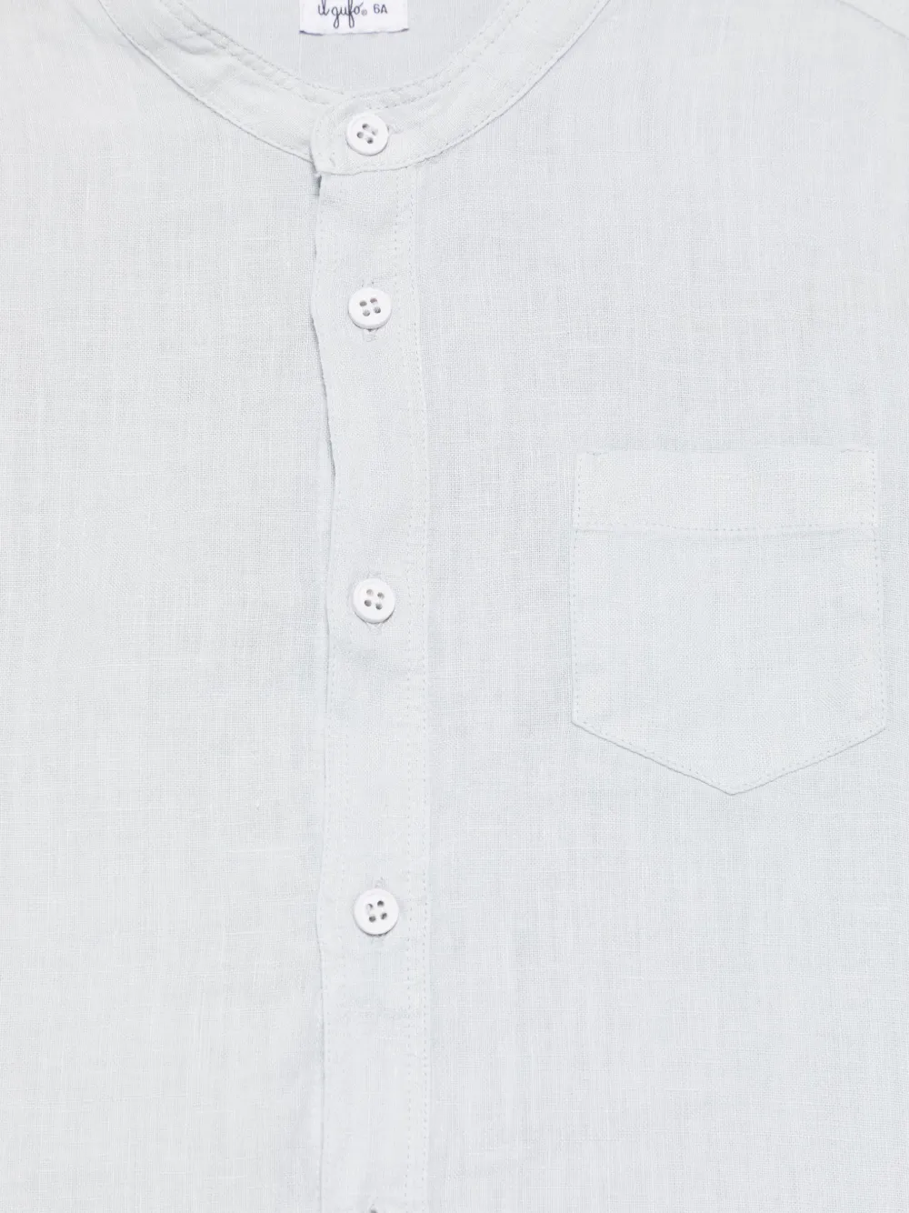 Il Gufo Linnen shirt Blauw