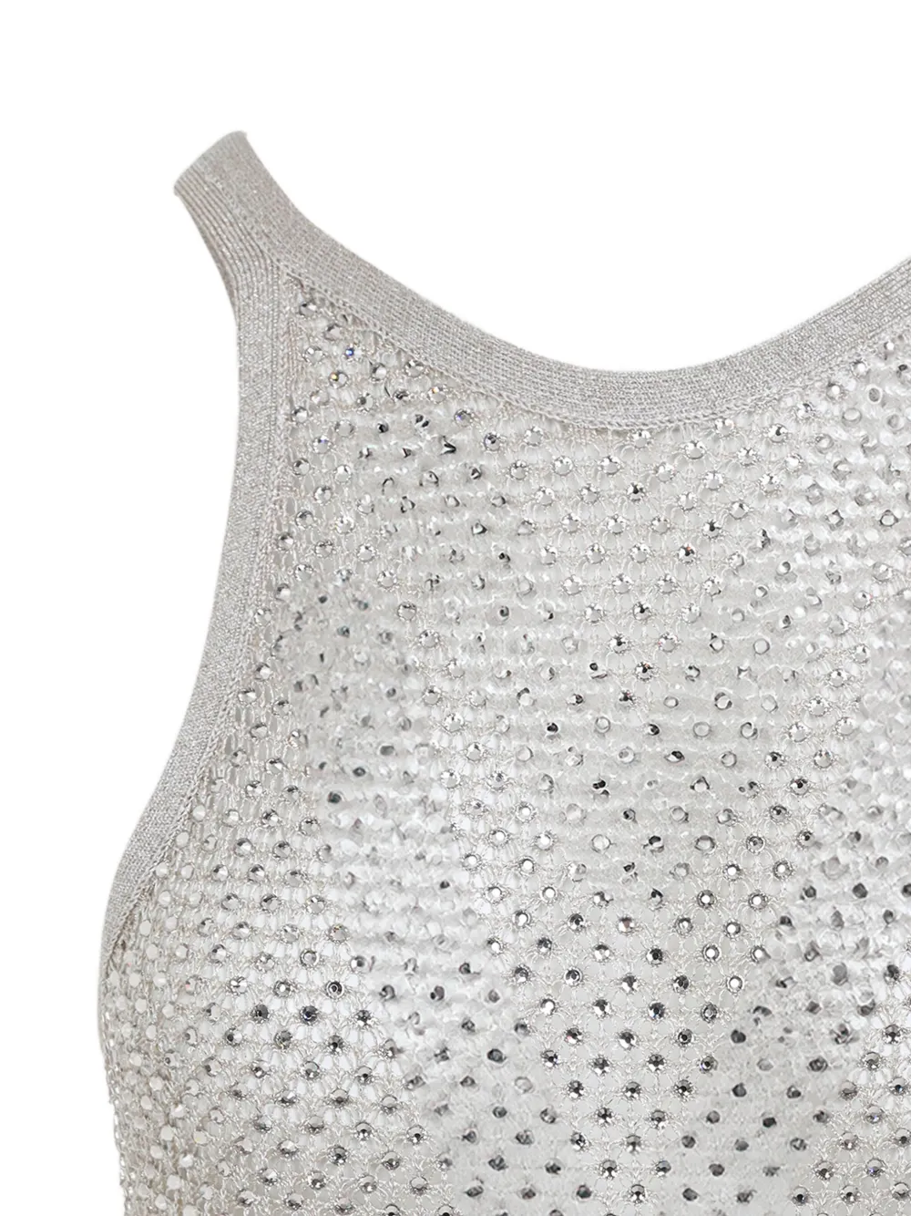 TOM FORD CRYSTAL-EMBROIDERED RACERBACK TANK TOP 