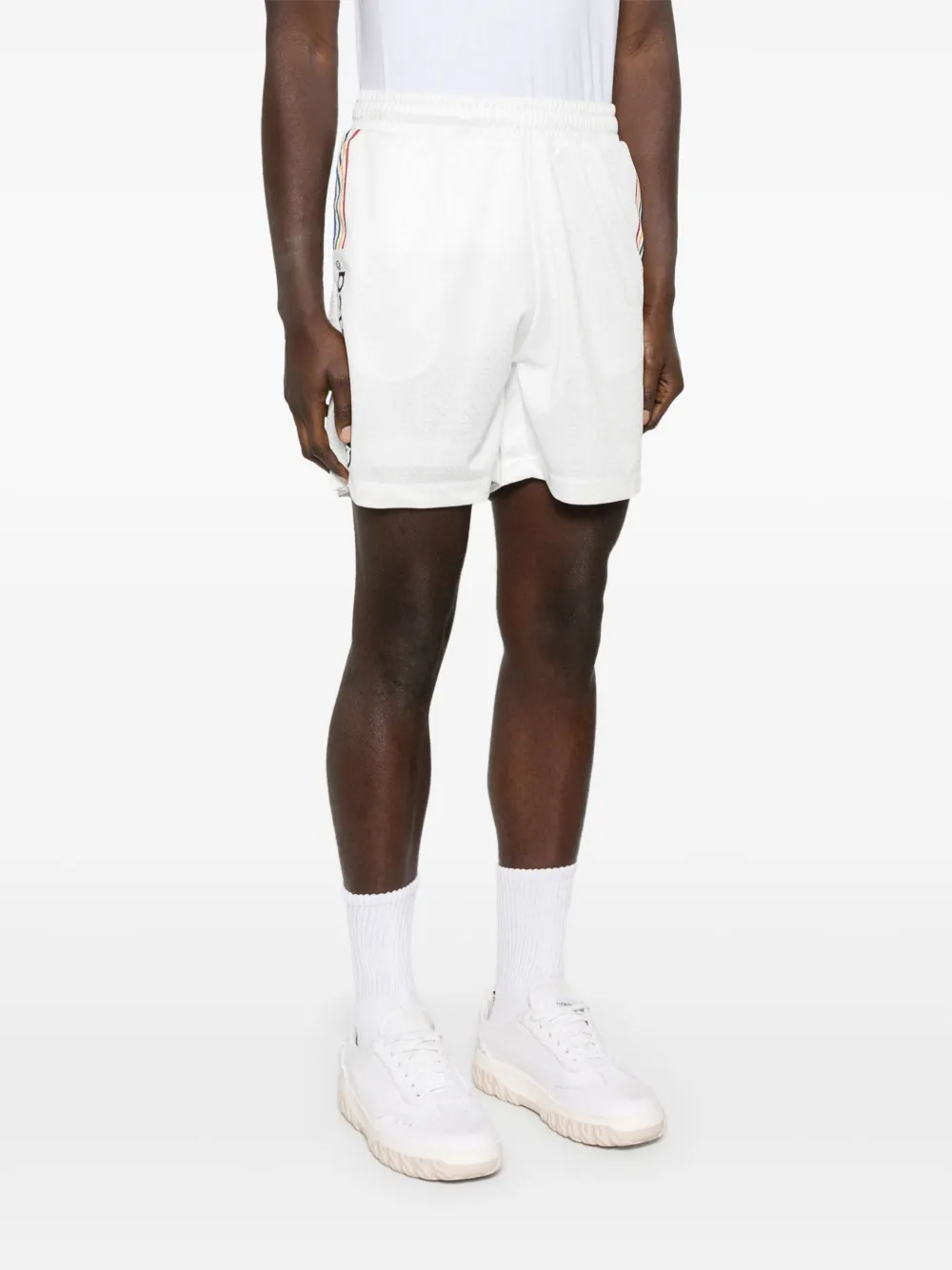 Casablanca Shorts met monogram-jacquard Wit